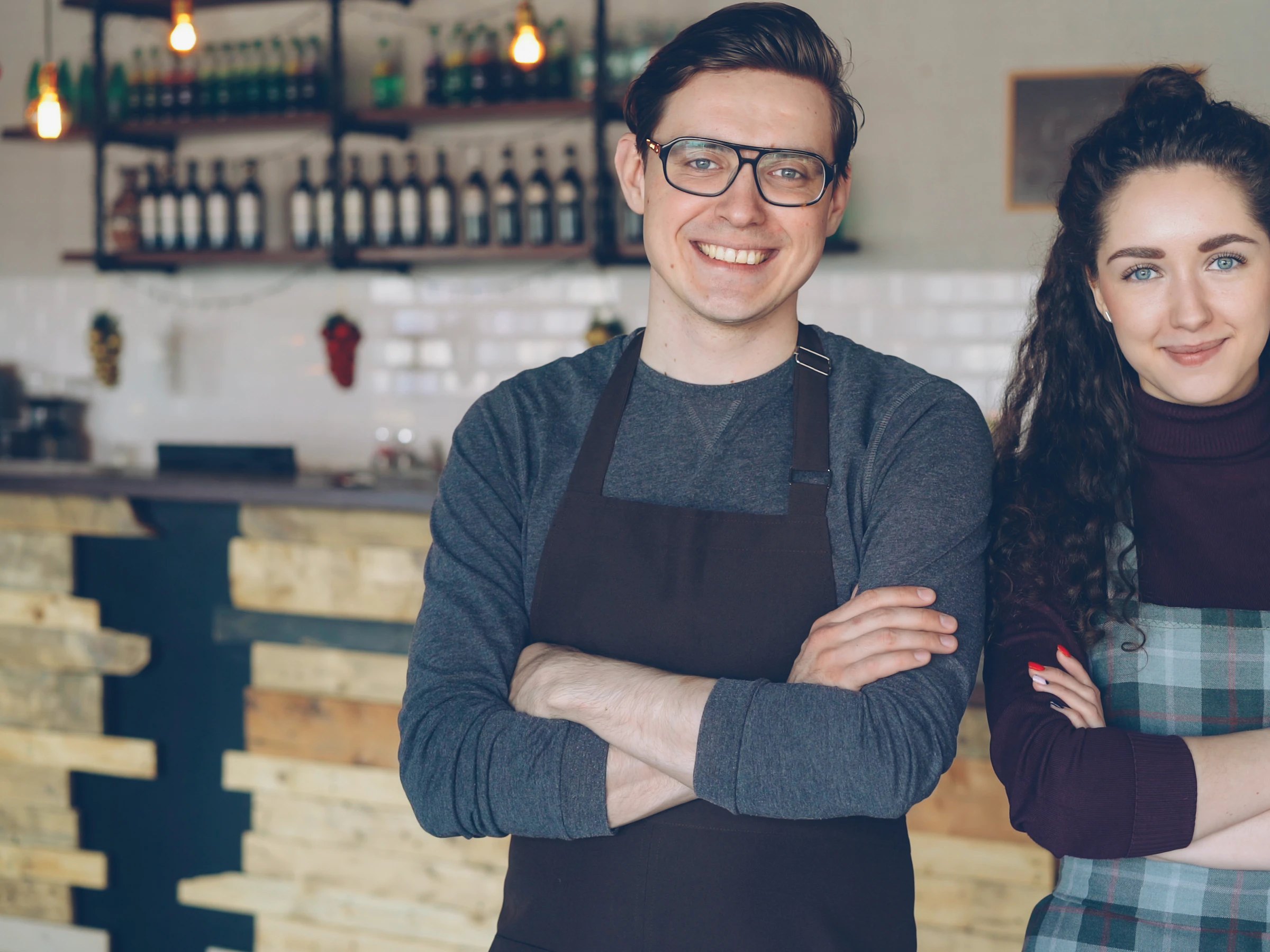 Kilkenny shop owners standing in their business
