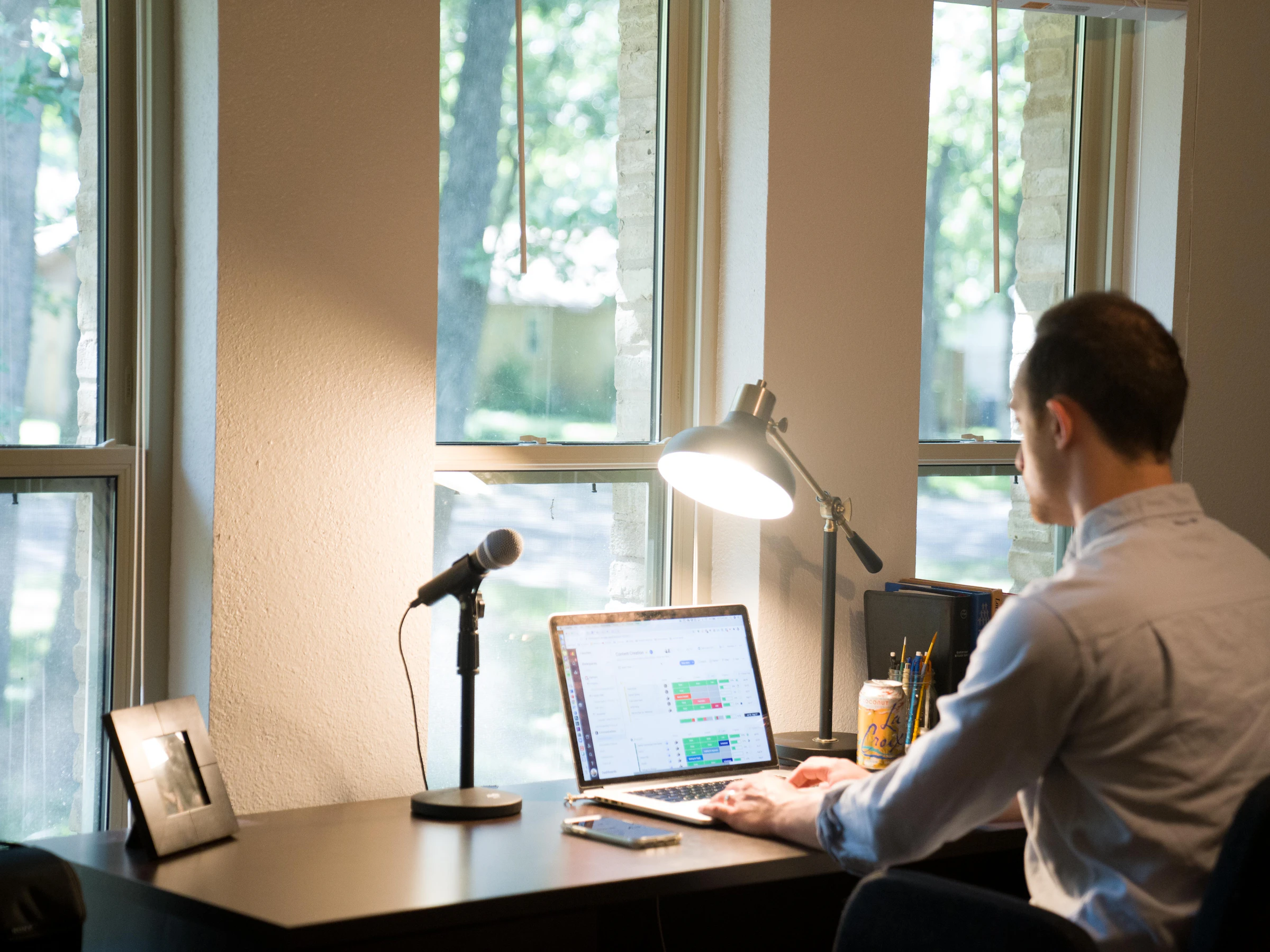 Freelancer working from a home office in Wicklow